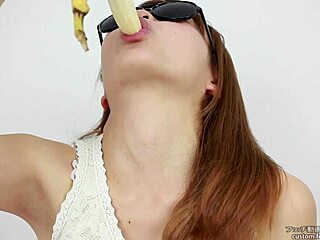 i love watching these asian women lick erotic bananas in licking fetish