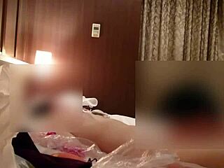 asian babe teases with slow pussy licking in amateur clip