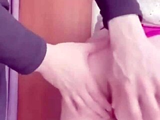 Girlfriend teases on balcony