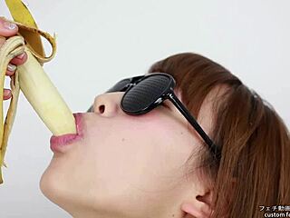 i love watching these asian women lick erotic bananas in licking fetish