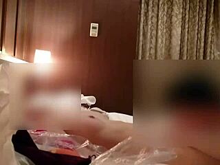 asian babe teases with slow pussy licking in amateur clip