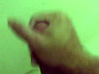 I'm rubbing one out on my cock.