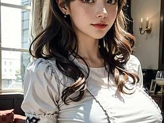 Model Asia hentai 3D masturbasi di rumah besar