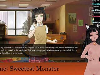 Vtuber Lewdneko Plays Sweetest Monster in Wild Halloween Game Part 2