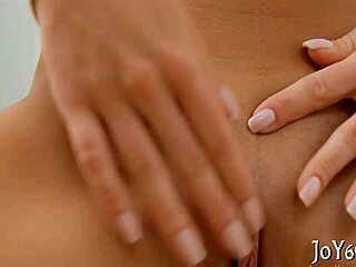 Babe intensely fingers wet pussy solo