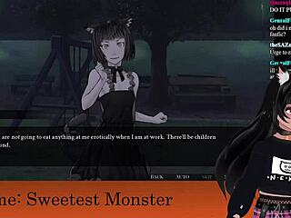 Vtuber Lewdneko Plays Sweetest Monster in Wild Halloween Game Part 2
