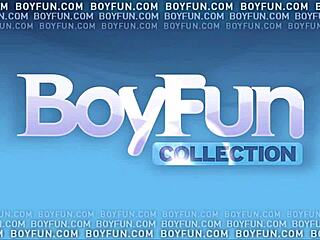 Solo gay twink masturbates his uncut cock in POV style