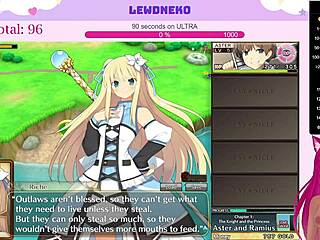 Vtuber lewdneko plays evenicle part 2 with moaning and creampie