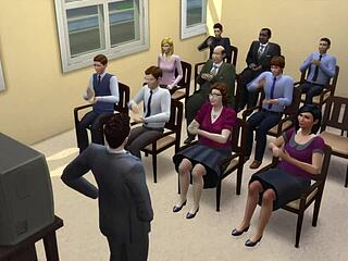 office parody time, wanna see the boss flash porn to everyone?