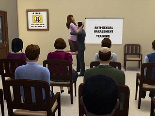 office parody time, wanna see the boss flash porn to everyone?