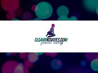 The Babes Cleaning And Masturbate With Toys In Lesbian Scene.