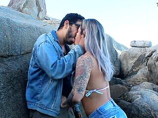 did she fuck a stranger on the beach?