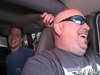 Lusty homosexual seduces naked dude with blowjob and fucking