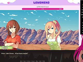 Yuri visual novel game played by Vtuber Lewdneko in part 1