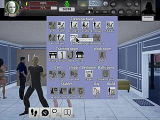 3D game of training and seduction