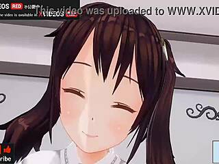 Uncensored japanese hentai anime handjob and blowjob game!