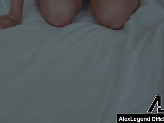 Alex Legend becomes aroused while watching Spencer Scott in a intense blowjob scene