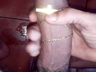 How to stroke a massive ebony shaft and enjoy it with studs