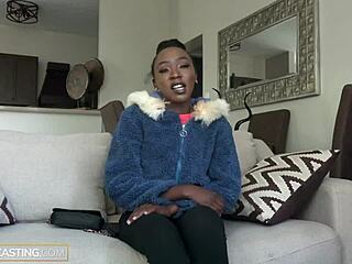 Amateur ebony slut with petite tits pounded rough