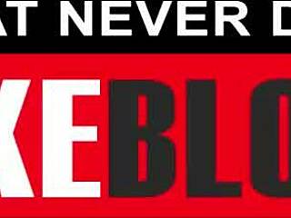 Horny whore gobbling dicks in extreme blowbang