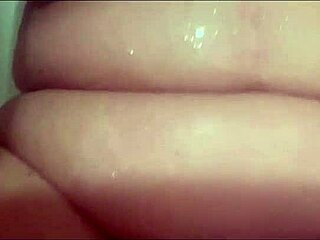 Bbw and Amazon Toy Bathing in Shower