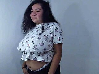 my sister-in-law with big breasts wants to become famous by dancing sexy in cowgirl style