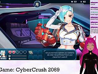 Vtuber Lewdneko Plays Cybercrush 2069 Part 1 Big Tits Boobs Anime Hentai Game