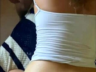 Blonde Wife's Deepthroat and Doggystyle in Threesome.