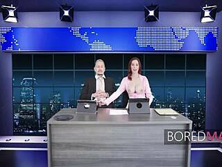 Freeuse milf news with Athena Heart and Lilian Stone in hot threesome.