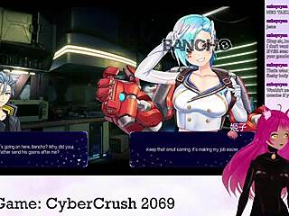 Vtuber Lewdneko's tantalizing playthrough of Cybercrush 2069 Part 1