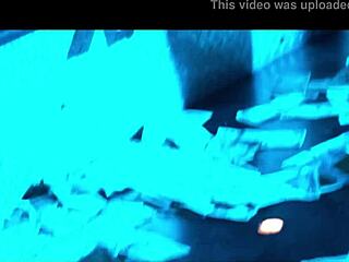 Ebony with big tits and ass does striptease in night club, part 2