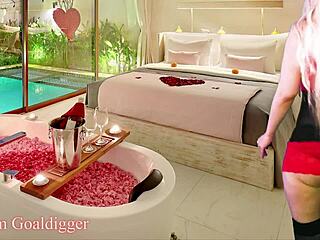 Mistress leads her slave to fulfill his deepest desire on Valentine's day