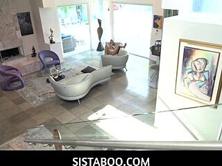 Beautiful teen 18+ Gizelle Blanco lets stepbro pump her from behind