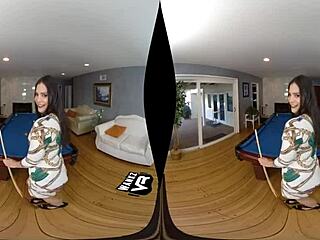 violet starr gets snookered wankzvr virtual sex