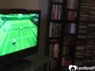 hot brunette teases in socks