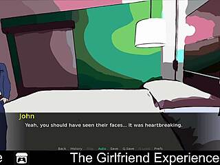 Experience the girlfriend game with an experienced friend in erotic setting