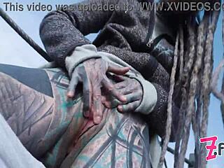 wow, caught having wild public sex on ruins with pov tattooed punk couple!