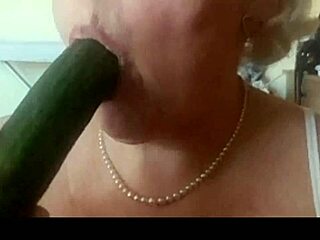 Lady Dalia touches herself while making hubby's salad