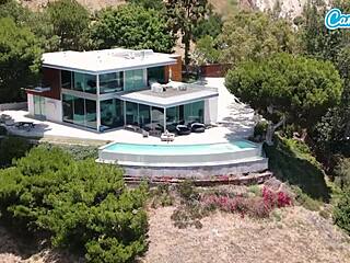 Blonde Milf Caitlin Bell Wets Pussy With Huge Dildo!