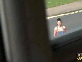 Skanky British Sub Hairpulled And Analized