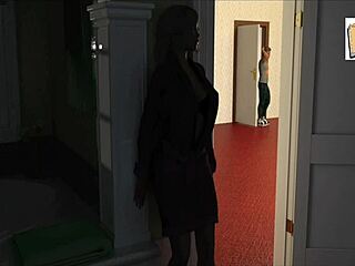 Blonde wife and sexy stepmother show off their assets