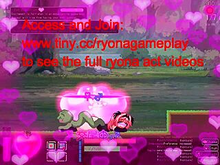 red haired girl fucks green aliens in hentai game