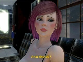 Adorable shemale engages in passionate anal sex with handsome male in animated futanari