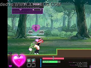 red haired girl fucks green aliens in hentai game