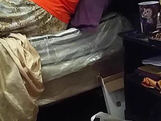 Stepmother eyeing the big black item