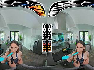 sera ryder's small tits pov breakfast turns virtual porn