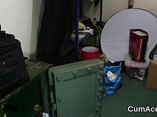 Nasty Honey Gets Facial And Eats Semen