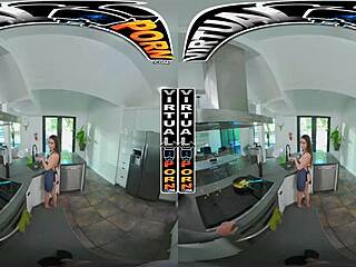 sera ryder's small tits pov breakfast turns virtual porn