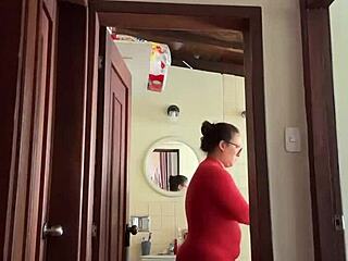 My Cute Milf Neighbor In The Bathroom Masturbating