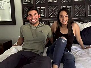 Young Asian woman receives a wild group sex encounter with a team of football players
